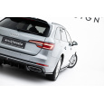 Maxton Design boční difuzory pod zadní nárazník pro Audi A4 B9, černý lesklý plast ABS, Avant / Sedan, vč. S-Line