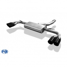 Fox Sportauspuff koncový tlumič výfuku s koncovkou 2x90 Typ 25 černá na obou stranách pro BMW X4 F26 2014- s motorem 3.0, 3.0 d