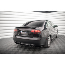 Maxton Design "Street Pro" difuzor zadního nárazníku pro Audi A4 B7, plast ABS bez povrchové úpravy, s černou a červenou linkou, S-Line Maxton Design "Street Pro" difuzor zadního nárazníku pro Audi A4 B7, plast ABS bez povrchové úpravy, s černou a červenou linkou, S-Line
