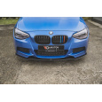 Maxton Design "Racing durability" spoiler pod přední nárazník pro BMW řada 1 F20 M135I, plast ABS bez povrchové úpravy, s červenou linkou