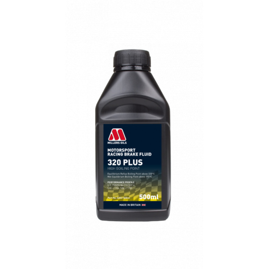 Brzdová kapalina Millers Oils Racing Brake Fluid 320+, 500ml