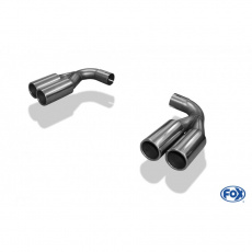 Fox Sportauspuff koncový tlumič výfuku s koncovkou 2x76 Typ 13 na obou stranách pro Volvo XC60 2008- s motorem 2.4 D