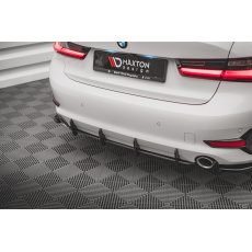 Maxton Design "Street Pro" difuzor zadního nárazníku pro BMW řada 3 G20, G21, plast ABS bez povrchové úpravy, s černou a červenou linkou Maxton Design "Street Pro" difuzor zadního nárazníku pro BMW řada 3 G20, G21, plast ABS bez povrchové úpravy, s černou a červenou linkou