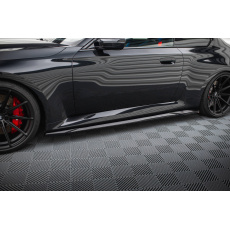 Maxton Design difuzory pod boční prahy ver.2 pro BMW M2 G87, černý lesklý plast ABS