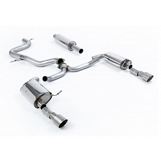 Milltek Sport výfukový systém cat-back s rezonátorem pro Volkswagen Jetta Mk7 (MQB) GLi 2.0T 2019-2024, typ koncovek: GT-100 titanové