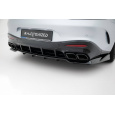 Maxton Design spoiler pod zadní nárazník s žebrováním v.2 pro Mercedes AMG GT C192 /63, černý lesklý plast ABS