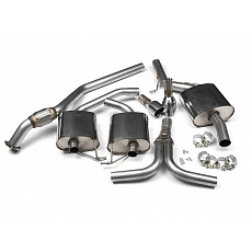 Milltek Sport výfukový systém cat-back Dual-outlet pro Audi A5 Sportback 2.0 TFSI 2WD a quattro Manual 2009-2024, leštěné koncovky