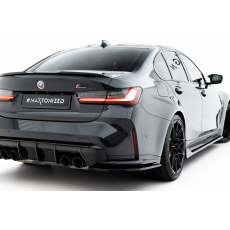 Maxton Design boční difuzory pod zadní nárazník ver.3 pro BMW M3 G80, černý lesklý plast ABS, Touring / Sedan