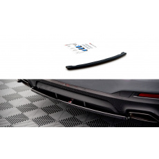 Maxton Design středový spoiler zadního nárazníku pro BMW řada 5 G30 FL, černý lesklý plast ABS, M-pack