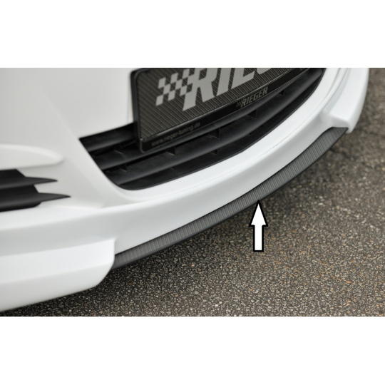 Rieger lipa pod přední nárazník Rieger pro Opel Corsa D 3-dvéř., 5-dvéř. před faceliftem, 07/06-12/10, plast ABS s povrchovou úpravou Carbon-Look
