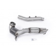 Milltek Sport downpipe a Hi-Flow sportovní katalyzátor 94mm / 3.7" ID Turbo Outlet do 80mm / 3.15" Downpipe s 200CPSI Race Cat pro Volkswagen Golf Mk8 GTi (245ps bez GPF / NA modely) 2021-2024, pouze pro OE Cat Back systém