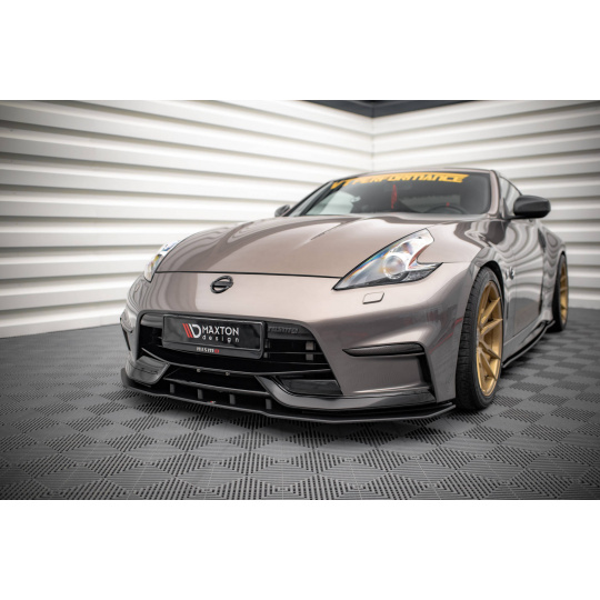 Maxton Design "Street Pro" spoiler pod přední nárazník pro Nissan 370Z Nismo, plast ABS bez povrchové úpravy