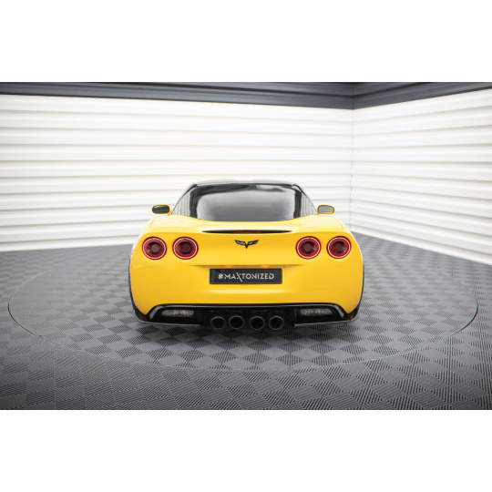 Maxton Design boční difuzory pod zadní nárazník pro Chevrolet Corvette C6, černý lesklý plast ABS