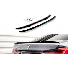 Maxton Design prodloužení spoileru pro BMW řada 5 G30 FL, černý lesklý plast ABS, M-pack