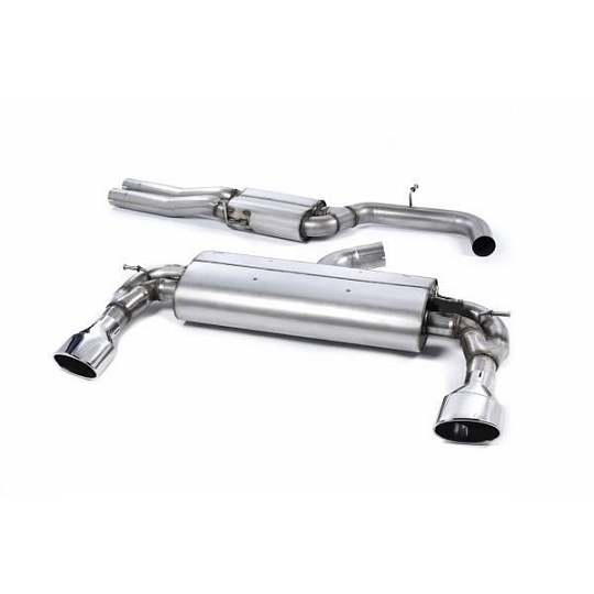 Milltek Sport výfukový systém cat-back s rezonátorem bez klapek pro Audi RS3 Sportback (8V MQB - předfacelift) 2015-2017, typ koncovek: oválné leštěné Milltek Sport výfukový systém cat-back s rezonátorem bez klapek pro Audi RS3 Sportback (8V MQB - předfacelift) 2015-2017, typ koncovek: oválné leštěné