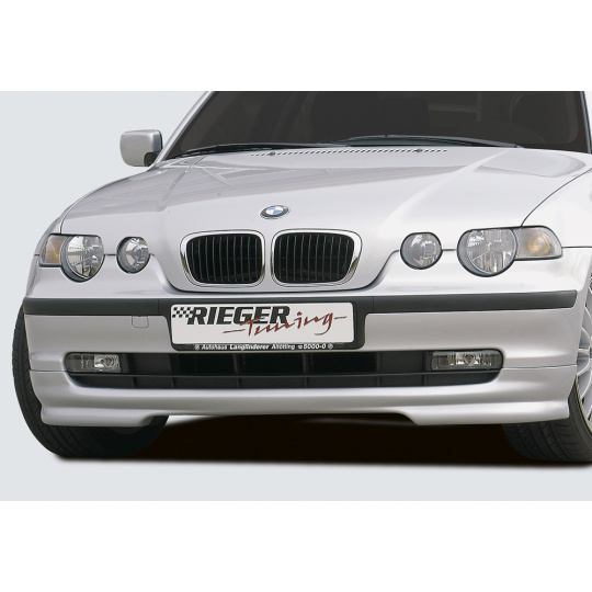Rieger spoiler pod přední nárazník pro BMW řada 3 E46 compact po faceliftu, r.v. 02/02-, plast ABS bez povrchové úpravy