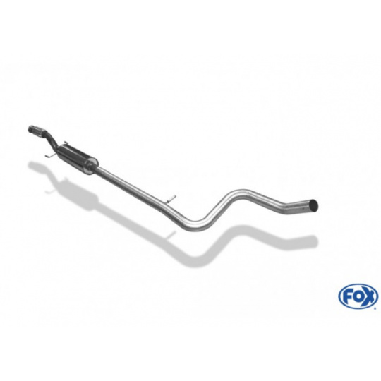 Fox Sportauspuff přední díl s tlumičem pro Peugeot 208 GTI s motorem 1.6