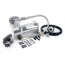 VIAIR vzduchový kompresor 350C Chrom, max. tlak 10,3 bar (150 PSI) / 43 litrů/min VIAIR vzduchový kompresor 350C Chrom, max. tlak 10,3 bar (150 PSI) / 43 litrů/min