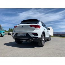 Fox Sportauspuff koncový tlumič výfuku s koncovkou 2x90 Typ 16 na obou stranách pro Volkswagen T-roc 2017- s motorem 1.0
