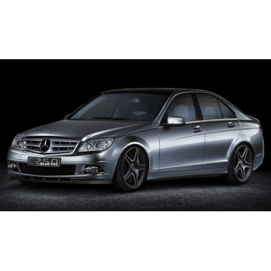 Maxton Design spoiler pod přední nárazník pro Mercedes třída C W204/Standard, černý lesklý plast ABS, předfacelift
