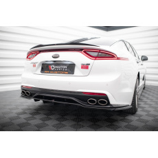 Maxton Design středový spoiler pod zadní nárazník s žebrováním pro Kia Stinger GT-Line, černý lesklý plast ABS Maxton Design středový spoiler pod zadní nárazník s žebrováním pro Kia Stinger GT-Line, černý lesklý plast ABS