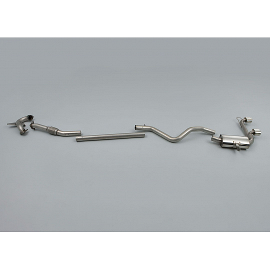 Milltek Sport výfukový systém Turbo-back bez Hi-Flow sportovního katalyzátoru pro Renault / Alpine Megane II Renaultsport 225 2.0T 2004-2009, typ koncovek: leštěné