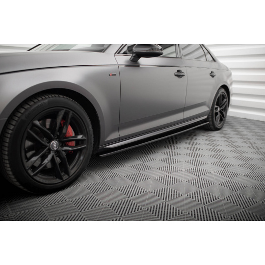 Maxton Design difuzory pod boční prahy pro Audi S4 B9, černý lesklý plast ABS Maxton Design difuzory pod boční prahy pro Audi S4 B9, černý lesklý plast ABS