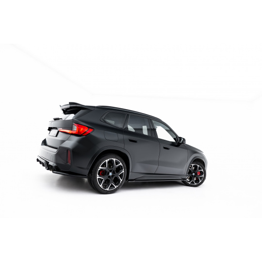 Maxton Design difuzory pod boční prahy pro BMW X1 U11 M-Pack, černý lesklý plast ABS