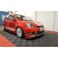 Maxton Design spoiler pod přední nárazník ver.1 pro Ford Fiesta ST Mk6, černý lesklý plast ABS