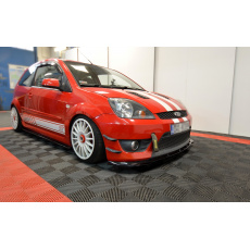 Maxton Design spoiler pod přední nárazník ver.1 pro Ford Fiesta ST Mk6, černý lesklý plast ABS