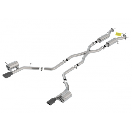 Borla Cat-Back výfukový systém "ATAK" pro Dodge Durango SRT 6,4l s automatickou převodovkou, AWD, 4-dvéř., r.v. 2018-2020, typ koncovek: černé