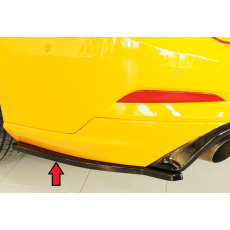 Rieger spoiler pod zadní nárazník na levé straně pro Ford Focus 4 DEH 5-dvéř. (combi) r.v. 09/18-, plast ABS lakovaný do černé lesklé barvy
