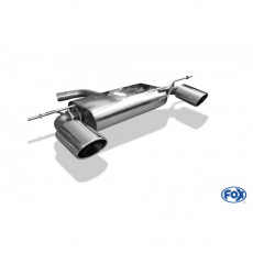Fox Sportauspuff koncový tlumič výfuku s koncovkou 140x90 Typ 32 na obou stranách pro Volkswagen Golf VI 2008- s motorem 1.2, 1.4, 1.6, 1.6 TDI, 2.0 TDI