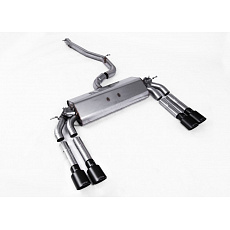 Milltek Sport výfukový systém cat-back GPF Back - bez rezonátoru (hlasitější) pro Audi S3 2.0 TFSI quattro Sedan/Cabrio 8V.2 (s GPF) 2019-2020, typ koncovek: oválné černé