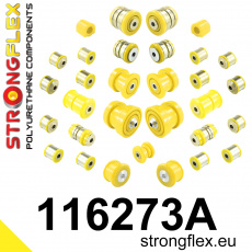 116273A: Strongflex Kompletní sada polyuretanových silentbloků pro zavěšení varianta SPORT 116273A: Strongflex Kompletní sada polyuretanových silentbloků pro zavěšení varianta SPORT