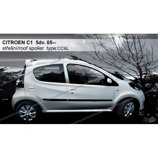 Stylla spoiler zadních dveří Citroen C1 5dv (2005 - 2014) - horní