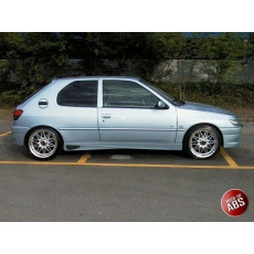 Maxton Design boční prahy pro Peugeot 306, plast ABS bez povrchové úpravy