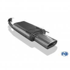 Fox Sportauspuff koncový tlumič výfuku s koncovkou 160x80 Typ 53 pro Honda Accord s motorem 2.0 (CE8/CC7), 2.2