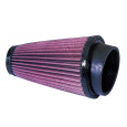 K&N univerzální kulatý zkosený filtr se vstupem 70 mm a výškou 152 mm, gumový vrchlík