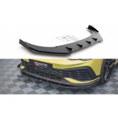 Maxton Design "Racing durability" spoiler pod přední nárazník s rohovými splittery pro Volkswagen Golf GTI Mk8, plast ABS bez povrchové úpravy, Clubsport