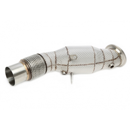 TA Technix downpipe s 200článkovým katalyzátorem a termoizolační ochranou BMW 4 (F32 / F33 / F36, LCI - 2016-2021) 420i a 430i motor B48 bez OPF