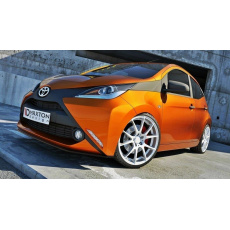 Maxton Design spoiler pod přední nárazník pro Toyota Aygo Mk2, Carbon-Look Maxton Design spoiler pod přední nárazník pro Toyota Aygo Mk2, Carbon-Look