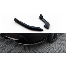 Maxton Design boční difuzory pod zadní nárazník ver.1 pro BMW řada 4 F36, černý lesklý plast ABS, M-Pack