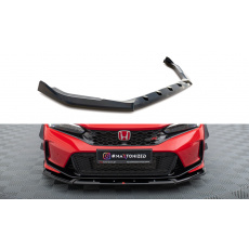 Maxton Design spoiler pod přední nárazník ver.2 pro Honda Civic Mk11 Type-R, černý lesklý plast ABS