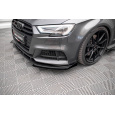 Maxton Design rohové spoilery pod přední nárazník pro Audi S3 8V FL, plast ABS bez povrchové úpravy, Sportback