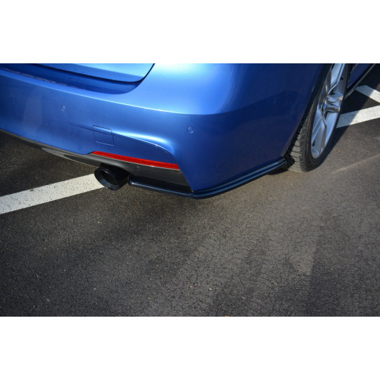 Maxton Design boční difuzory pod zadní nárazník pro BMW řada 3 F30 Facelift, černý lesklý plast ABS