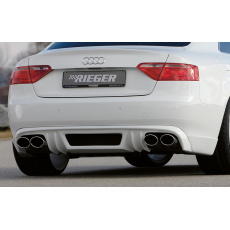 Rieger spoiler pod zadní nárazník pro Audi A5 B8, B81 kabriolet, kupé před faceliftem r.v. 06/07-07/11, plast ABS bez povrchové úpravy, mimo S-Line, pro dvojité koncovky na obou stranách 4x115x85 mm Rieger spoiler pod zadní nárazník pro Audi A5 B8, B81 kabriolet, kupé před faceliftem r.v. 06/07-07/11, plast ABS bez povrchové úpravy, mimo S-Line, pro dvojité koncovky na obou stranách 4x115x85 mm