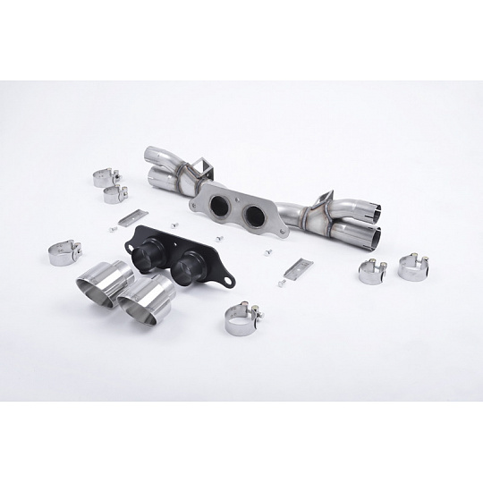 Milltek Sport výfukový systém cat-back pro Porsche 911 991.1 GT3/GT3 RS 2013-2017, GT-100 leštěné koncovky