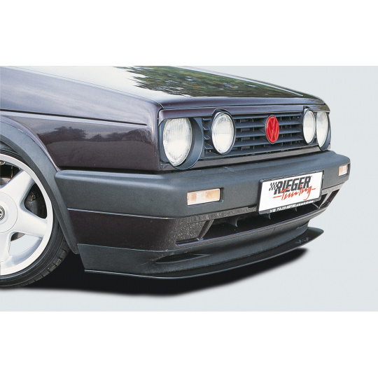 Rieger lipa pod přední nárazník pro Volkswagen Golf 2, 83-91, plast ABS bez povrchové úpravy, pro GL, GTi od r.v. 8/89 s orig. nárazníkem