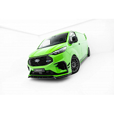 Maxton Design spoiler pod přední náraník pro Ford Transit Custom MSRT L2 Mk2, černý lesklý plast ABS Maxton Design spoiler pod přední náraník pro Ford Transit Custom MSRT L2 Mk2, černý lesklý plast ABS